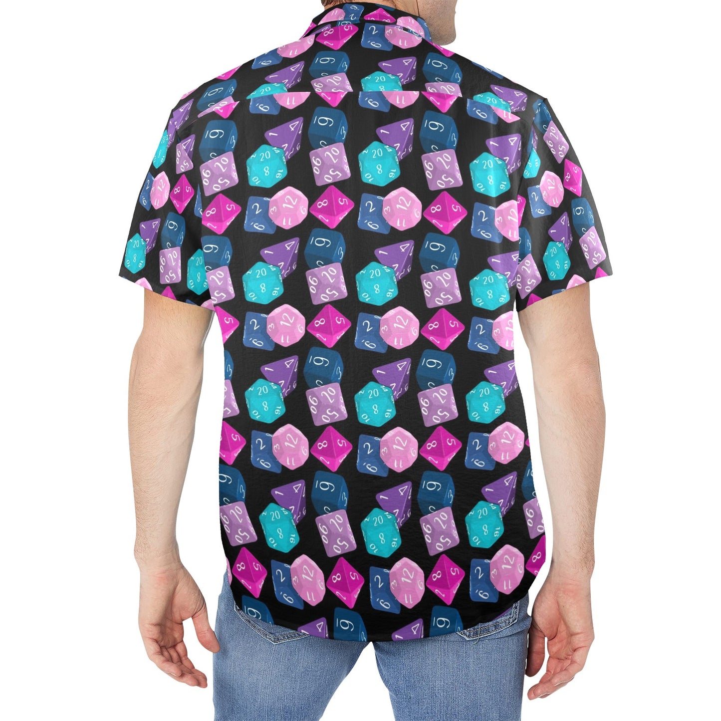 TTRPG Dice Button Down Shirt