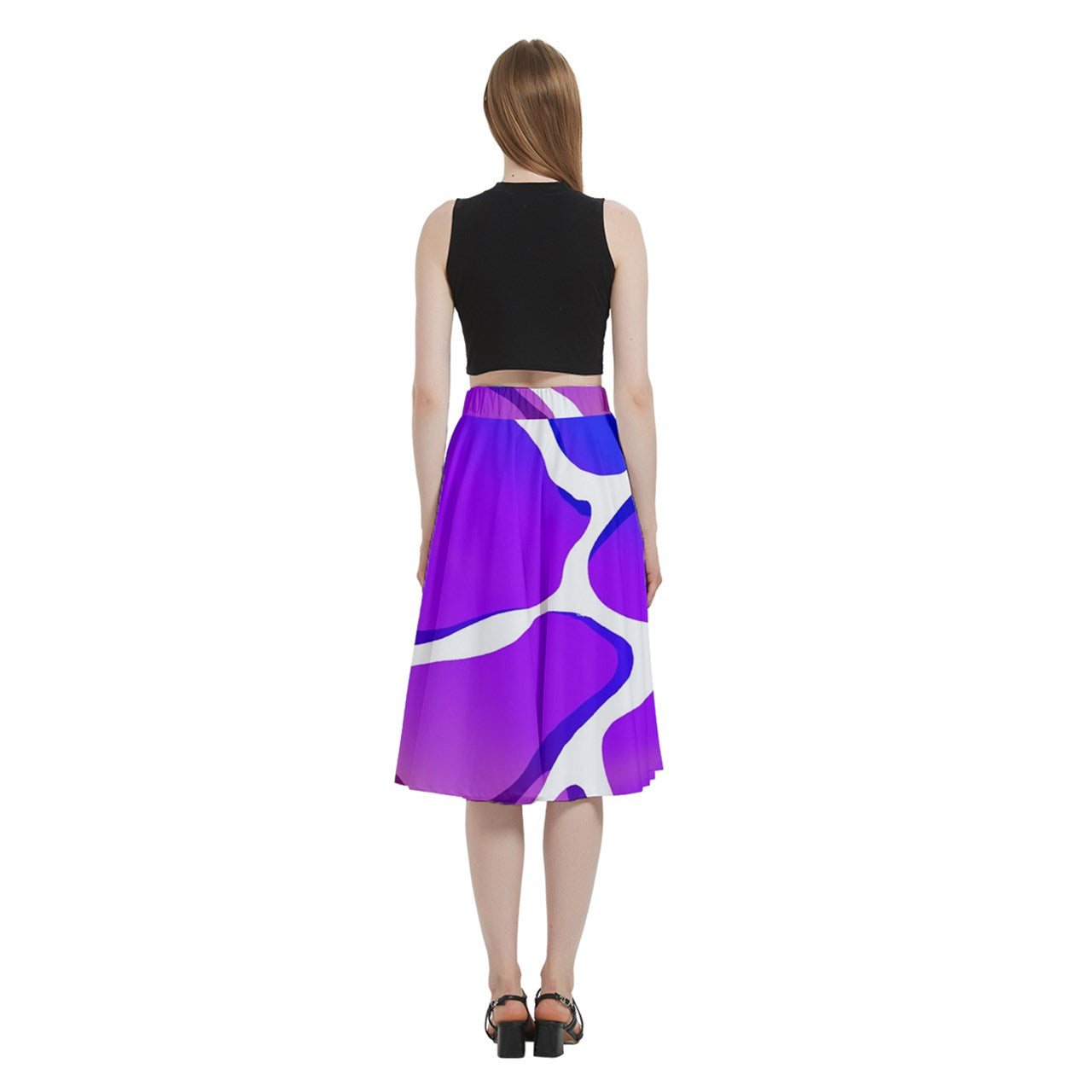 Bi Beach Waves A-Line Skirt with Pockets