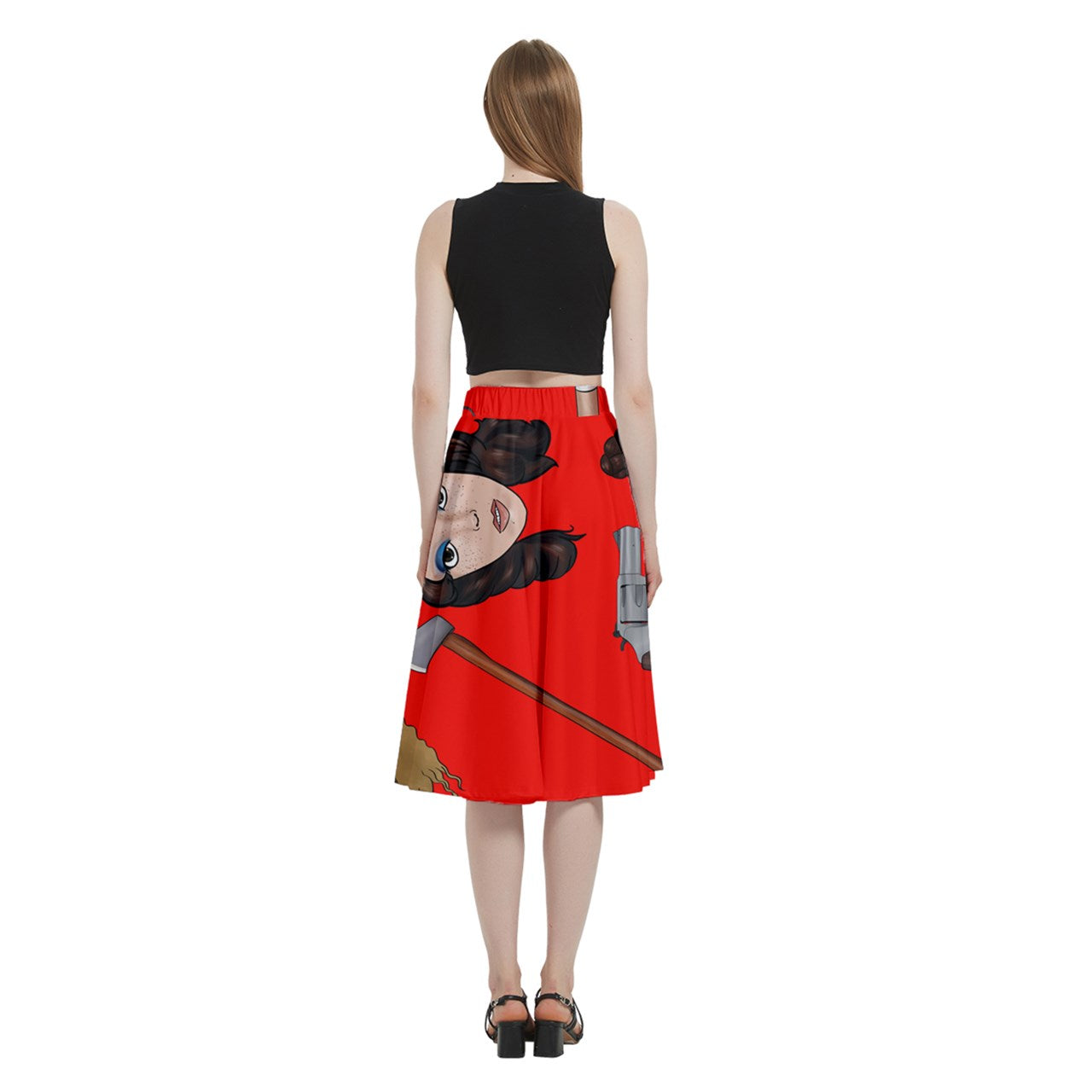 Killer Queen A-Line Skirt with Pockets