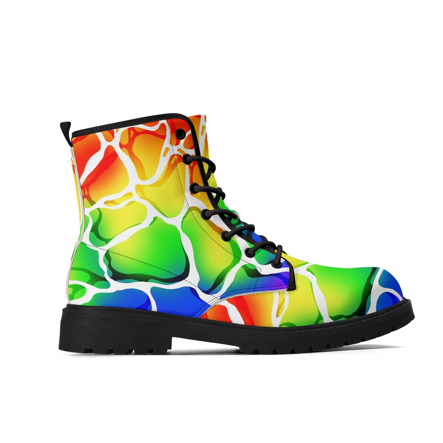 Rainbow Beach Water Vegan Leather Boots (Men's Sizes)