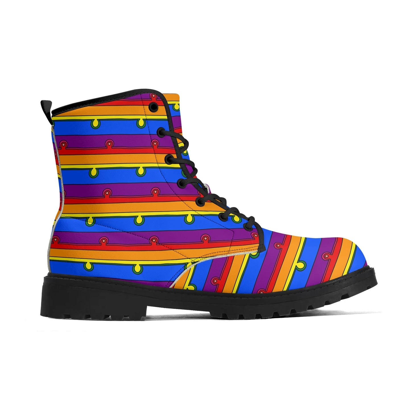 FLUX Rainbow Vegan Leather Boots (Women's Sizes)