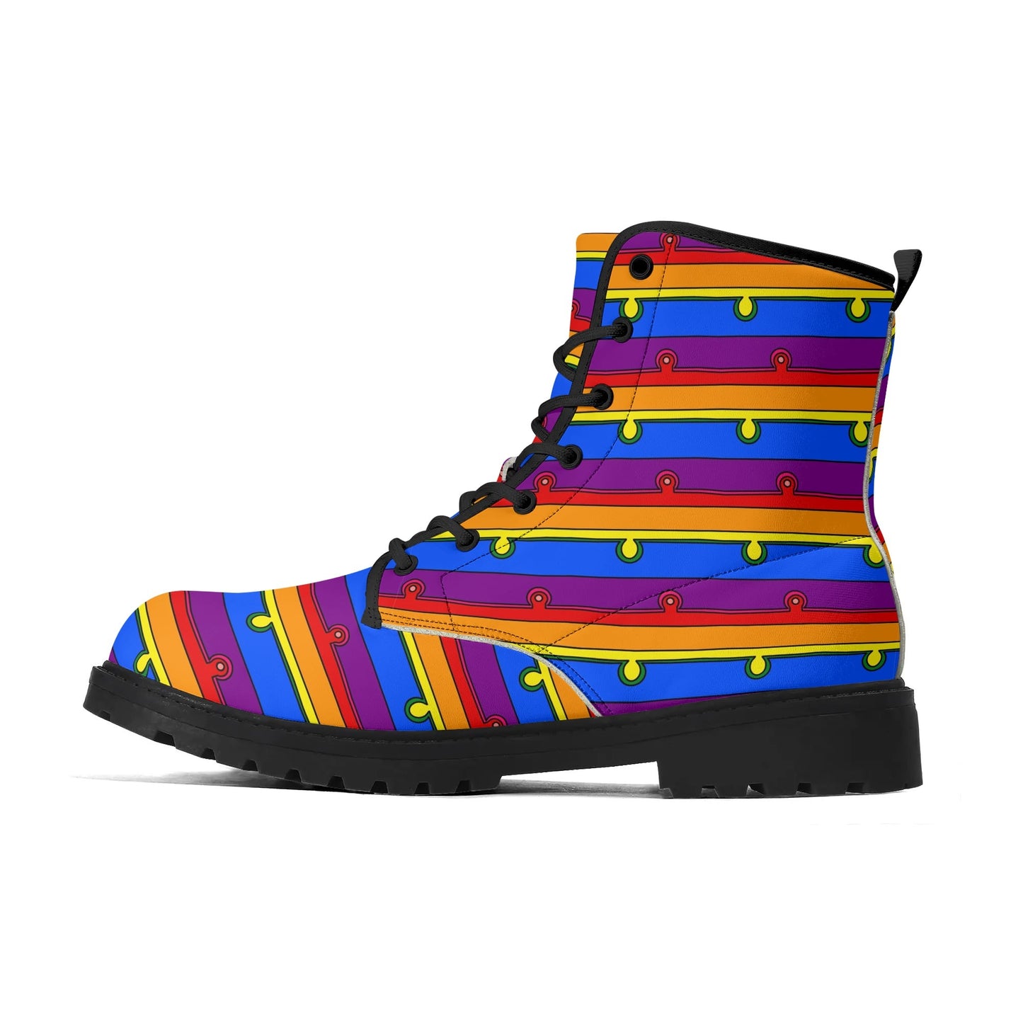 FLUX Rainbow Vegan Leather Boots (Women's Sizes)