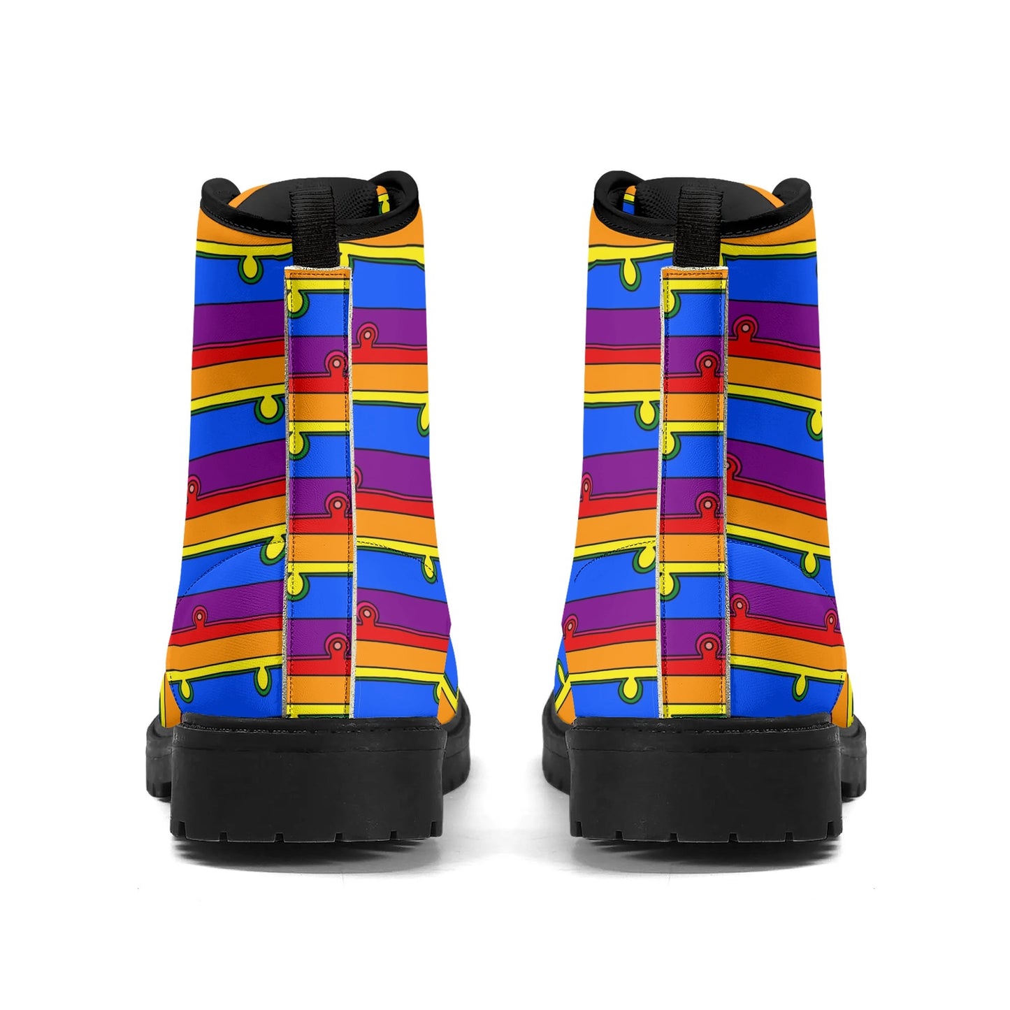 FLUX Rainbow Vegan Leather Boots (Women's Sizes)