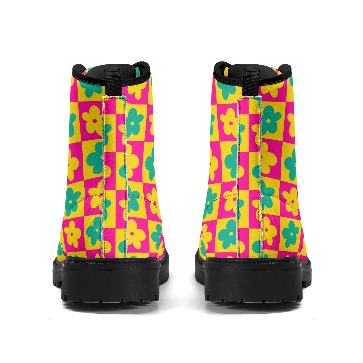 Flower Power Vegan Leather Boots (Men's Sizes)