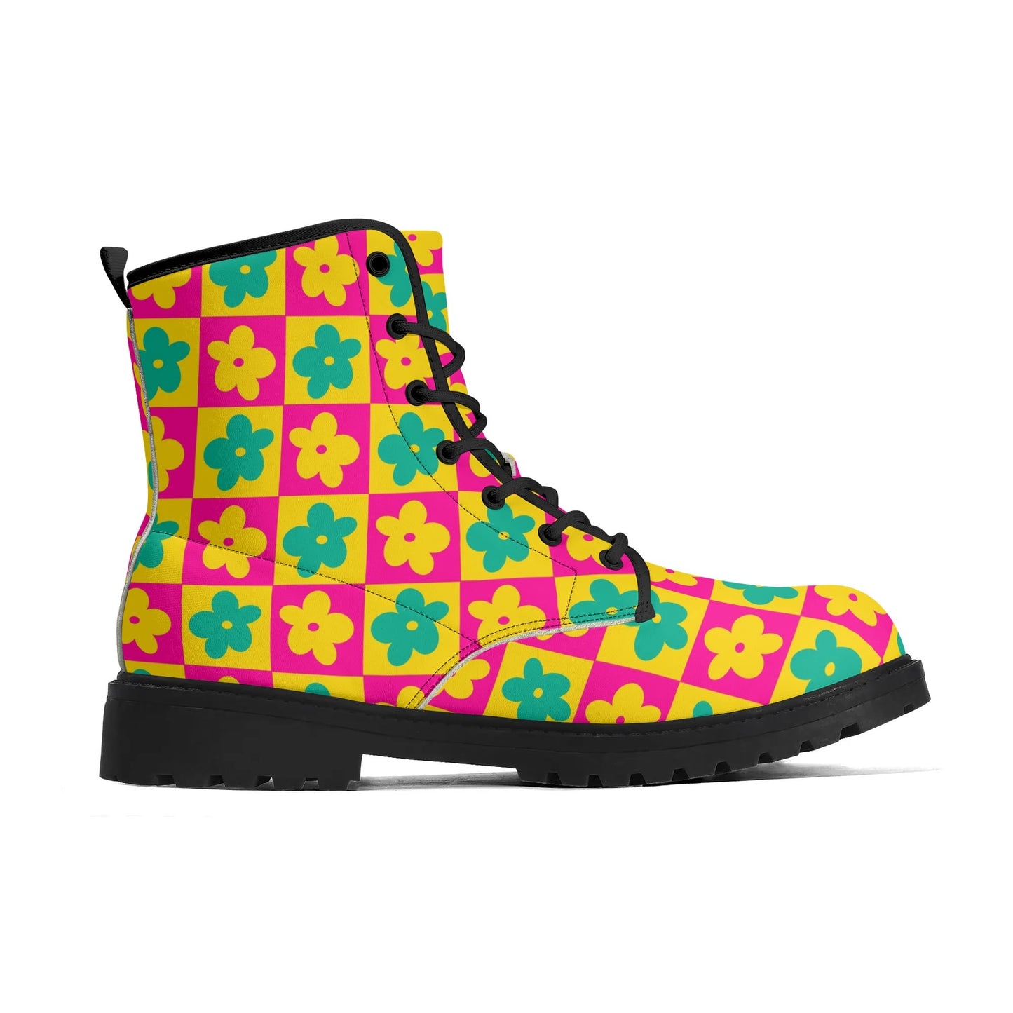 Flower Power Vegan Leather Boots (Women's Sizes)