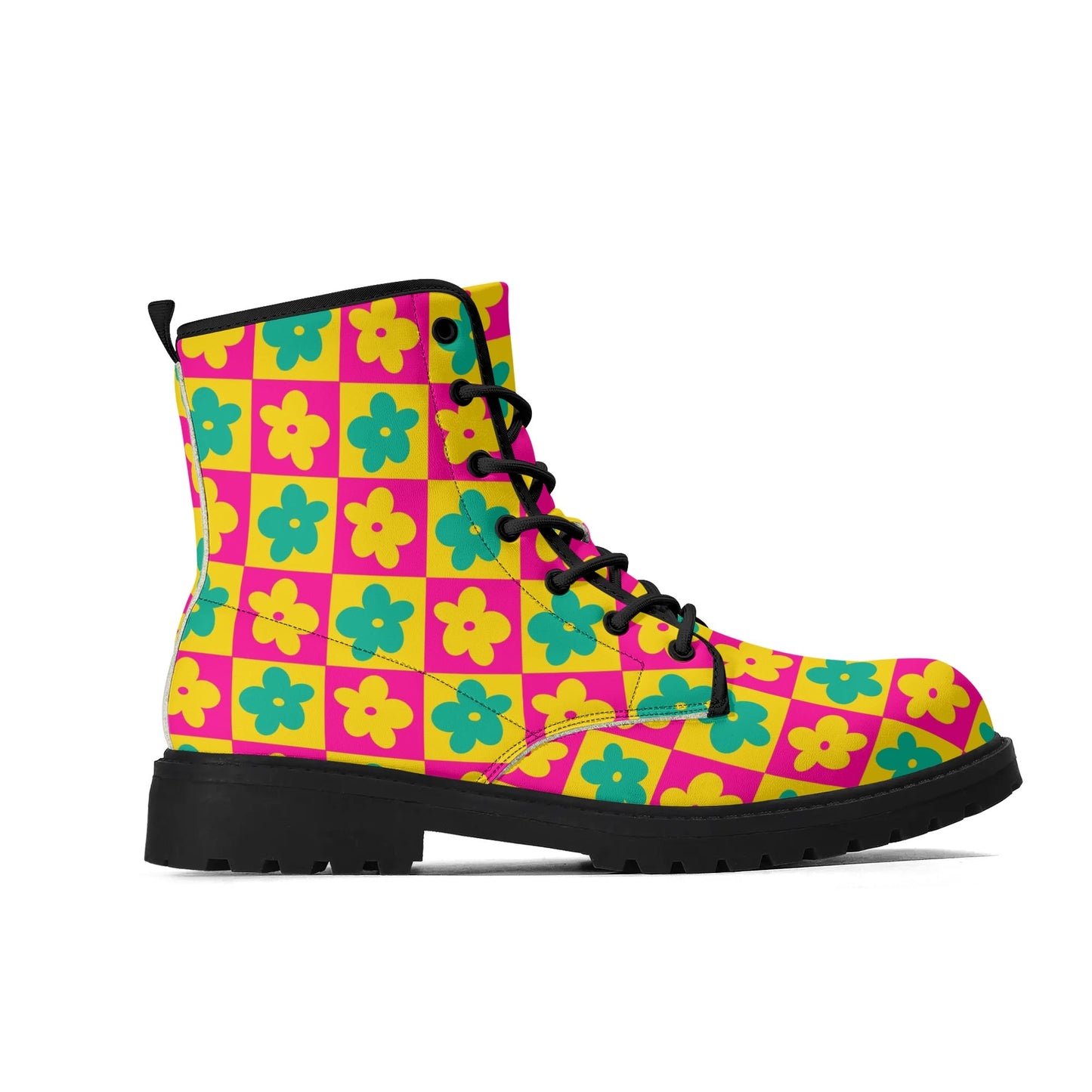 Flower Power Vegan Leather Boots (Women's Sizes)